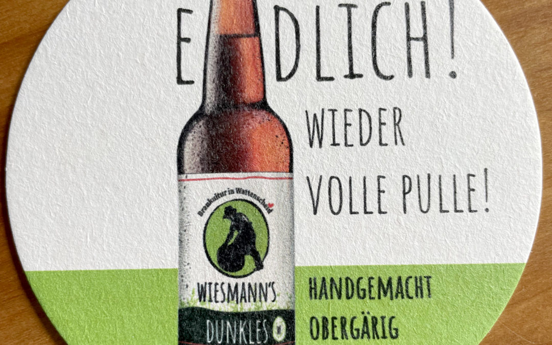Wiesmann’s Dunkles – heute ettiketiert und ab 24.11.23 im Ausschank!